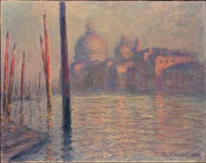 Santa Maria della Selamı ve Büyük Kanal, Venise by Claude Monet